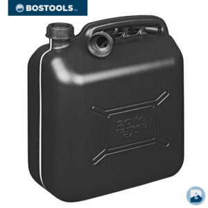 Jerrycan 20L kunststof zwart incl. dop en tuit (afb. 1)