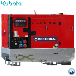 EPSR20TDE Kubota silent rental aggregaat 19 kva / 400V (afb. 1)