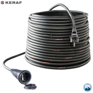 Keraf verlengkabel 20m. met aangegoten stekker (afb. 1)