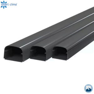 T75 leidinggoot 2 meter (74x55 mm) grijs RAL7016 (afb. 1)