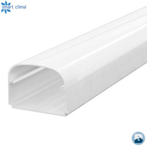 T75 leidinggoot 2 meter (74x55 mm) wit RAL9010 (afb. 1)