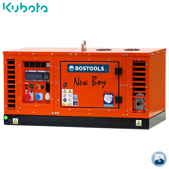 New Boy EPS83TDE Kubota silent aggregaat 8 kva / 400V (1)